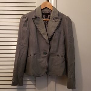 Marc Jacobs Jacket Blazer SZ 8 Blue/Gray Cotton